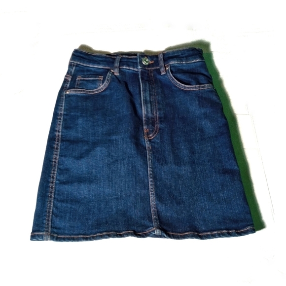 Zara Blue Jean Skirt - Picture 1 of 4